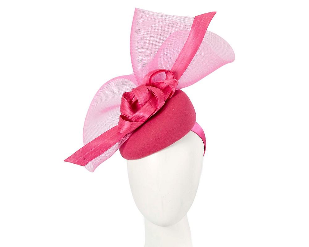 Großer fuchsiafarbener Winterrenn-Fascinator von Fillies Collection F670F