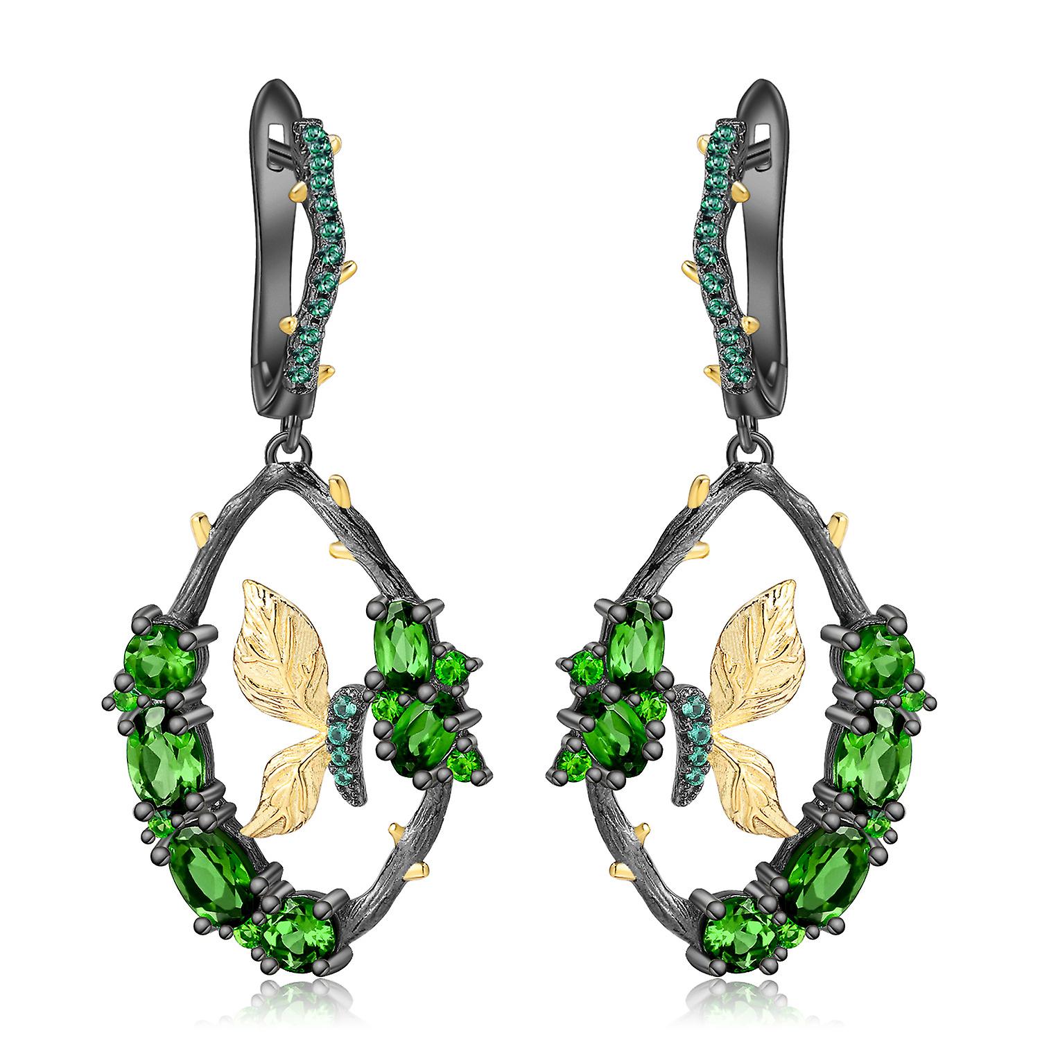 Orecchini con pietre preziose in argento sterling 925