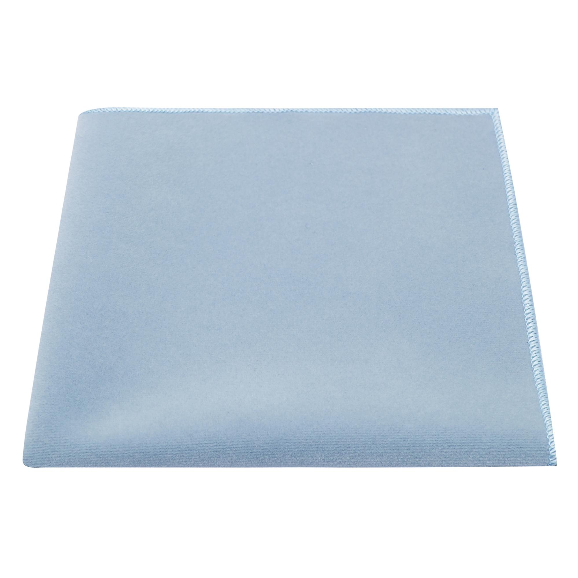 Light Baby Blue Velvet Pocket Square