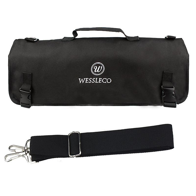 Chef Cutter Case Large Capacity Multi Slots Stain Resistant Sturdy Handle Easy to Carry Storage Oxfo