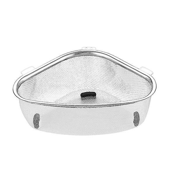 Triangle Corner Strainer Triangular Sink Drain Shelf Corner Sink Strainer Basket