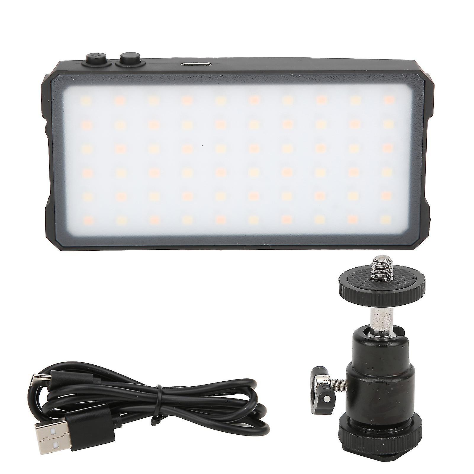 Manbily Mini Bicolor Led Panel Portable Led 30006500k Photography Light Camera Fill Light With Cold Shoe Ball Head