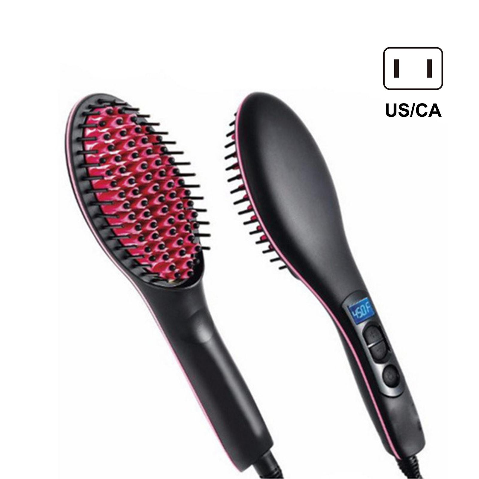 Hair Brush Straightener For Women Led Screen Temperature Display Comb Professional Hair Tools For Styling