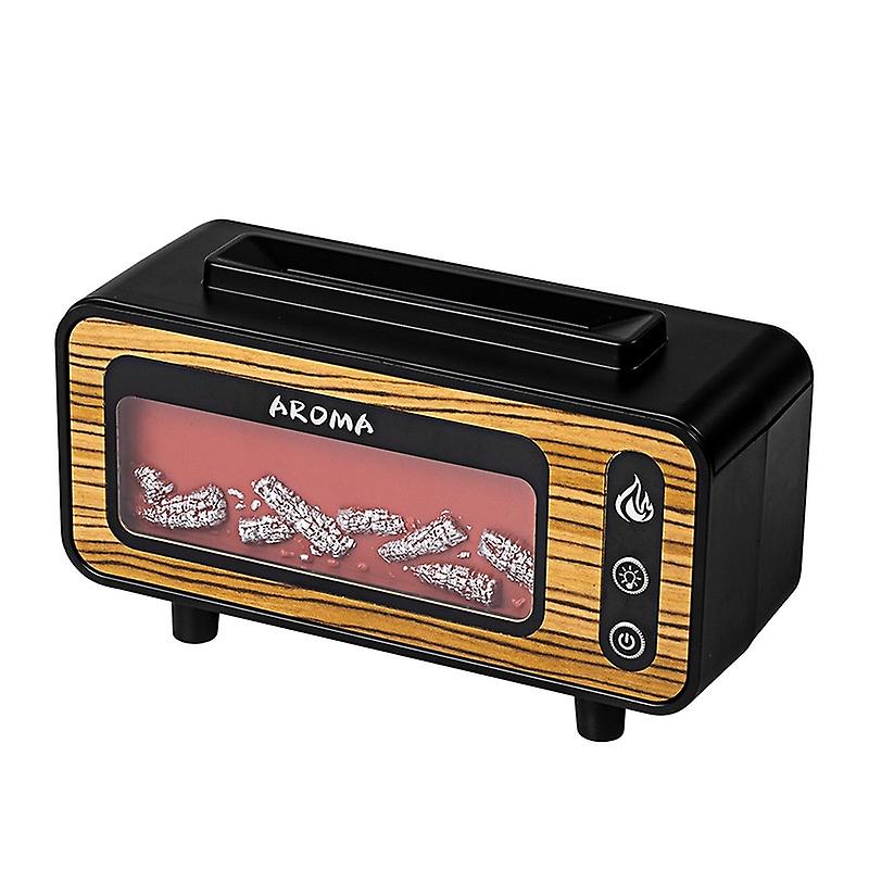 200ml  Fireplace Flame Aromatherapy Air Humidifier