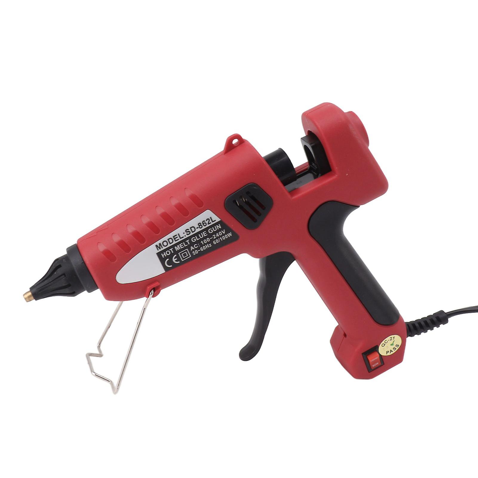 Hot Glue Gun Adjustable Temperature 60W 100W Red Handmade DIY Glue Gun