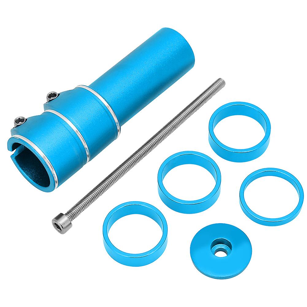 Bike Handlebar Heighten Device Mountain Bicycle Front Fork Tubes Extender Accessoriesblue