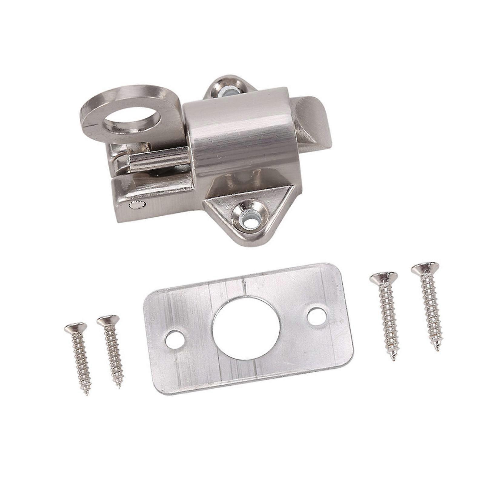 DEWIN Spring Lock, Door Bolt Window Gate Security Pull Ring Spring Bounce Door Bolt Aluminum Latch Lock