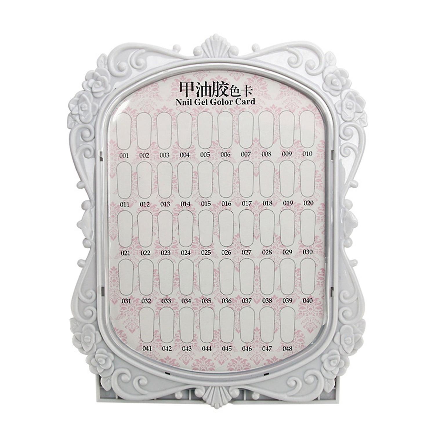 Nail Shop Color Card 48-color with Dustproof Display Board Organize And Showcase Your Nail Art with