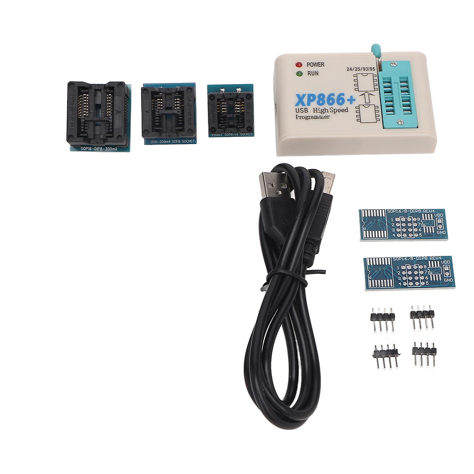 High Speed USB SPI Programmer 5 Tested Base 24 25 93 BIOS XP866 Memory Chip Software Firmware Flashing Tool