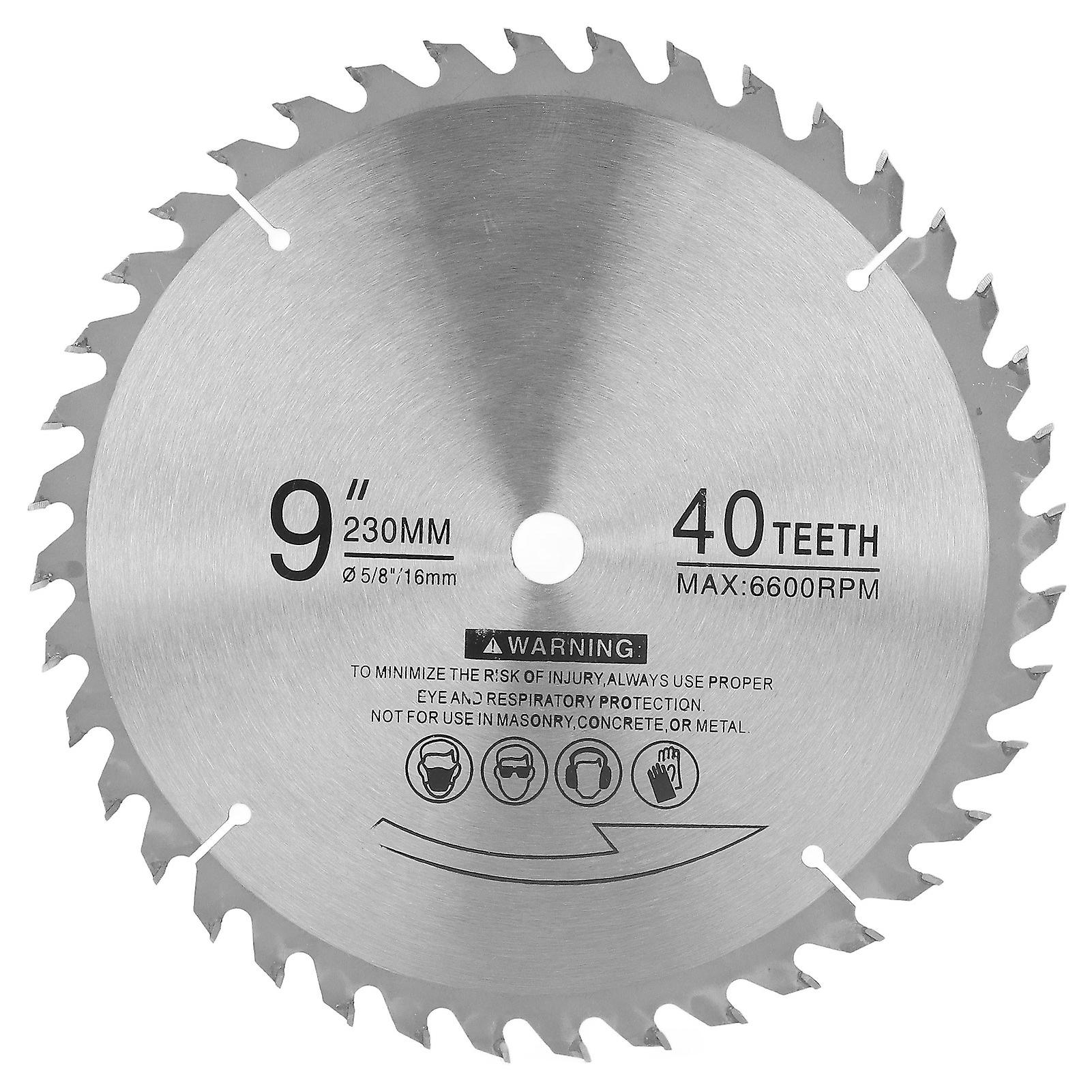 40T Saw Blade 9in 6600rpm Fast Accurate Carbide Circular Saw Blade for Woodworking