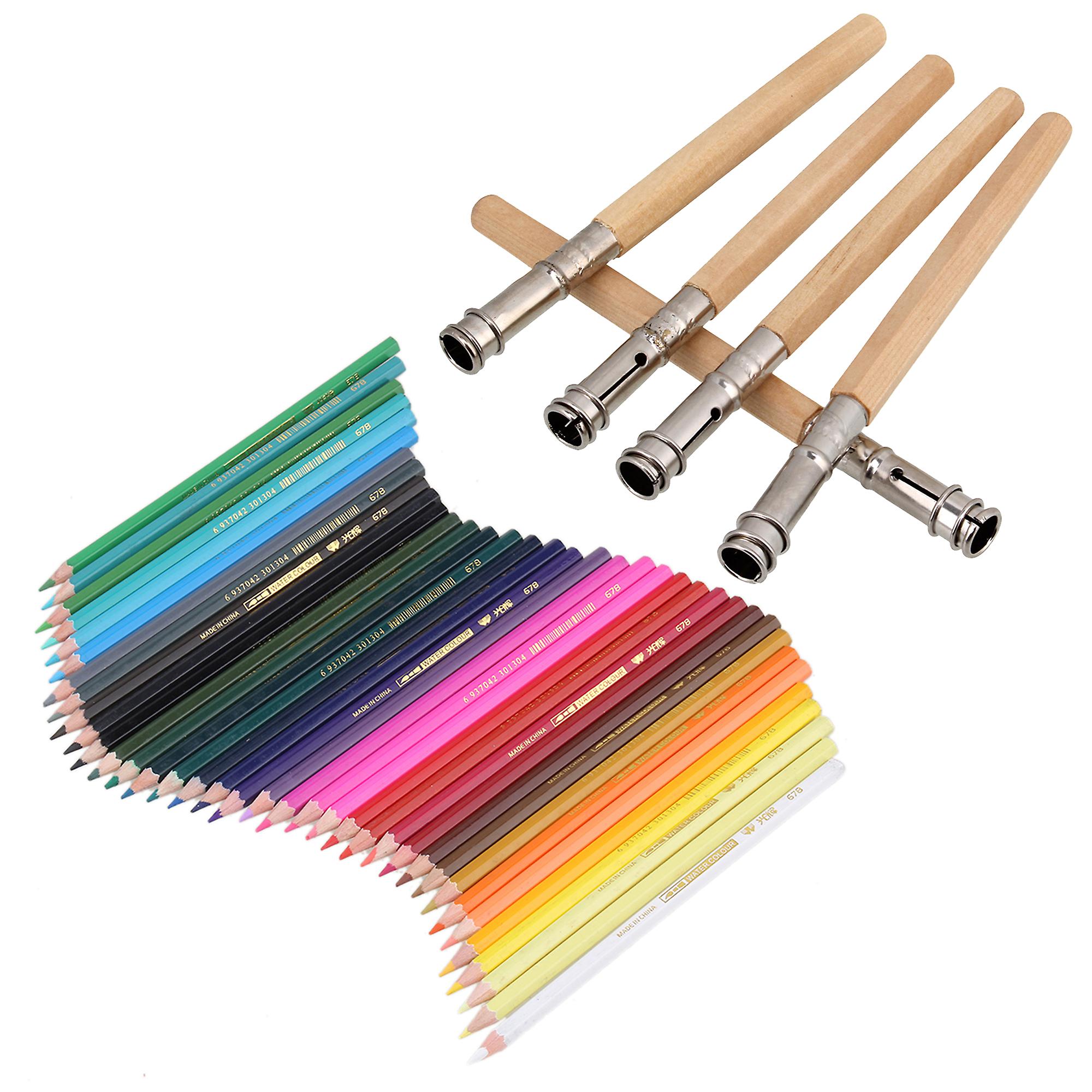 41Pcs 36-Colors Colored Pencils & Storage Box & Extenders for Beginners