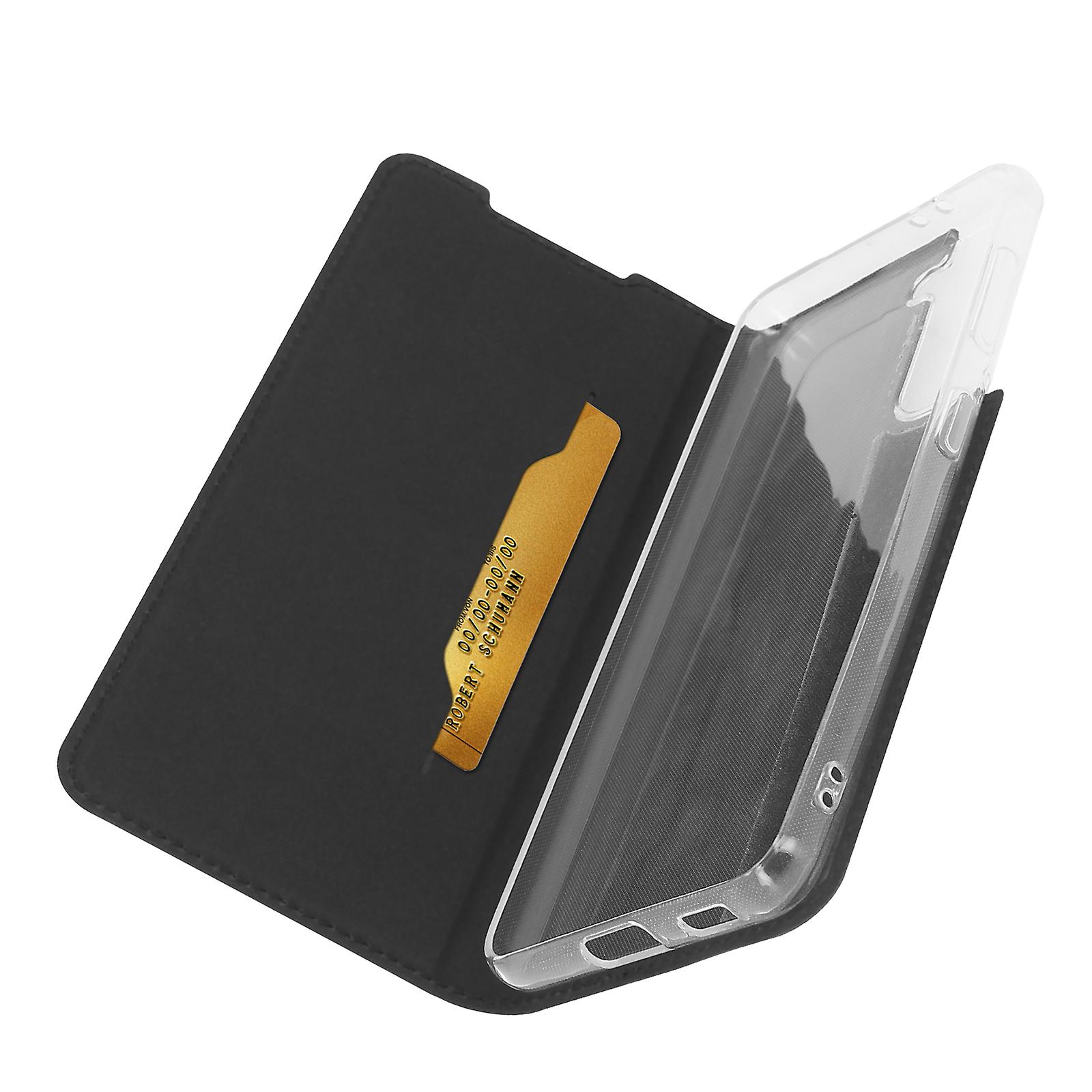 Custodia per Galaxy S21 Plus Portadocumenti Supporto Video Akashi Nero