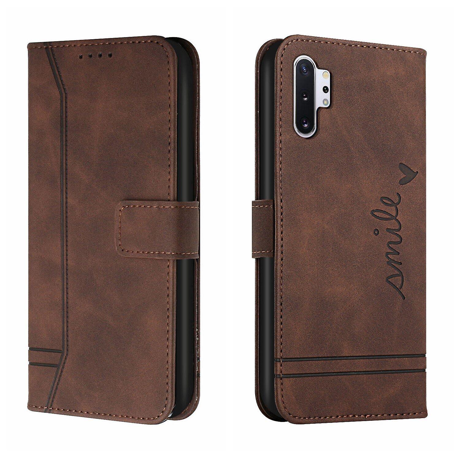 Leather Magnetic Closure Case with Flip Wallet Stand Function Cover for Samsung Galaxy Note10 Plus