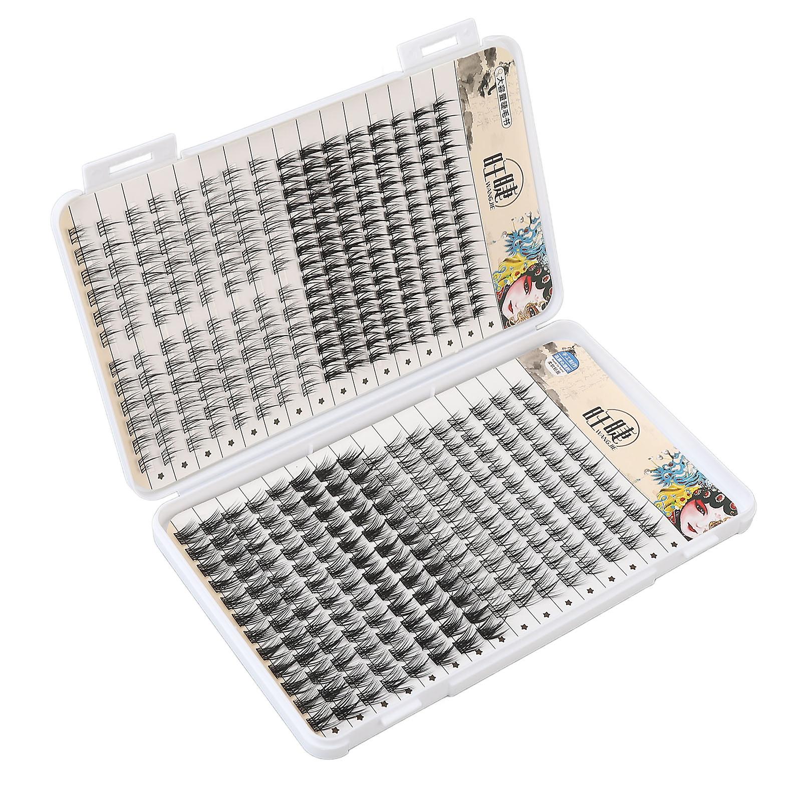400 Cluster Individual Lash Extensions Soft Fluffy Reusable Different Length Eyelash Mixed Tray