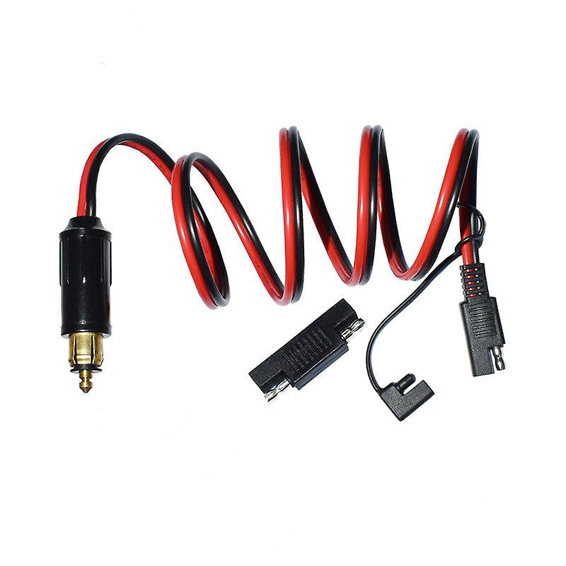 14Awg 90cm Din Hella Powerlet Plug To Connector For Motorcycle With Sae Polarity Reverse Adapter Connectors