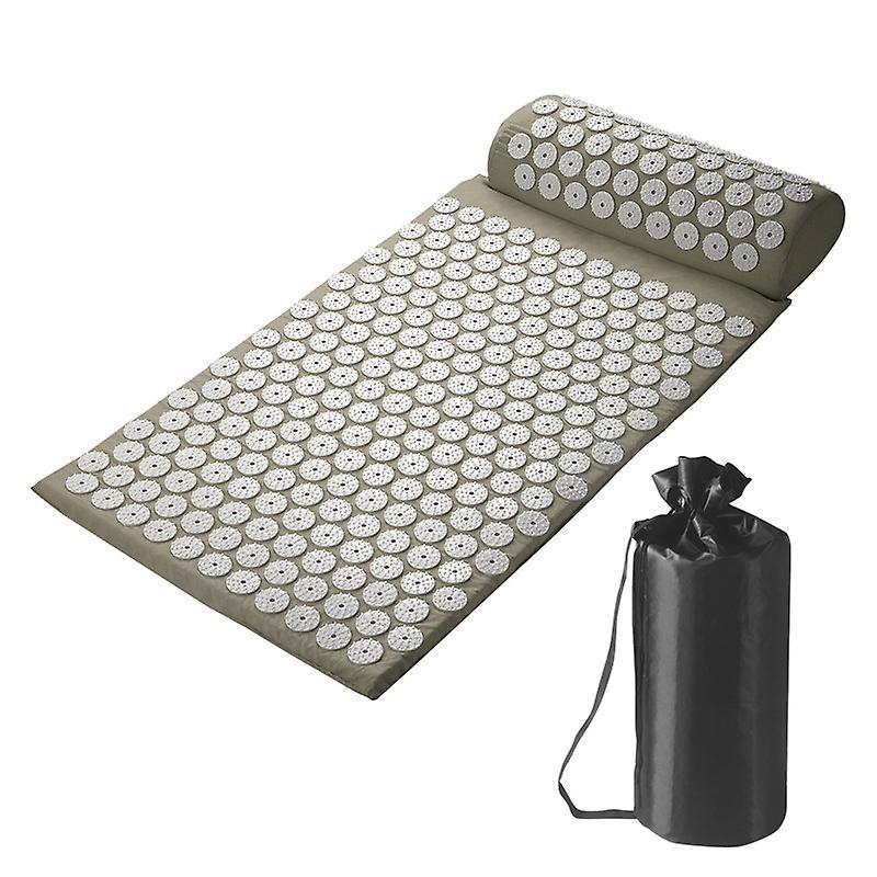 Portable Rollable Acupressure Mat for Pain Relief Promotes Relaxation Muscle Mat for Relaxation