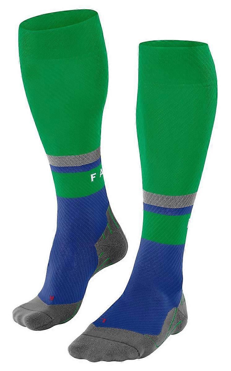 Falke RU Compression Energy Running Knee-High W3 Socks - Green/Blue