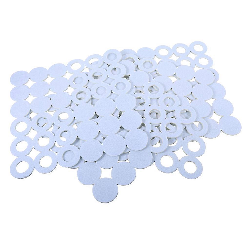 4PCS Sqaure Shape Table Place Mats Heat Insulation Felt Dining Placemats White