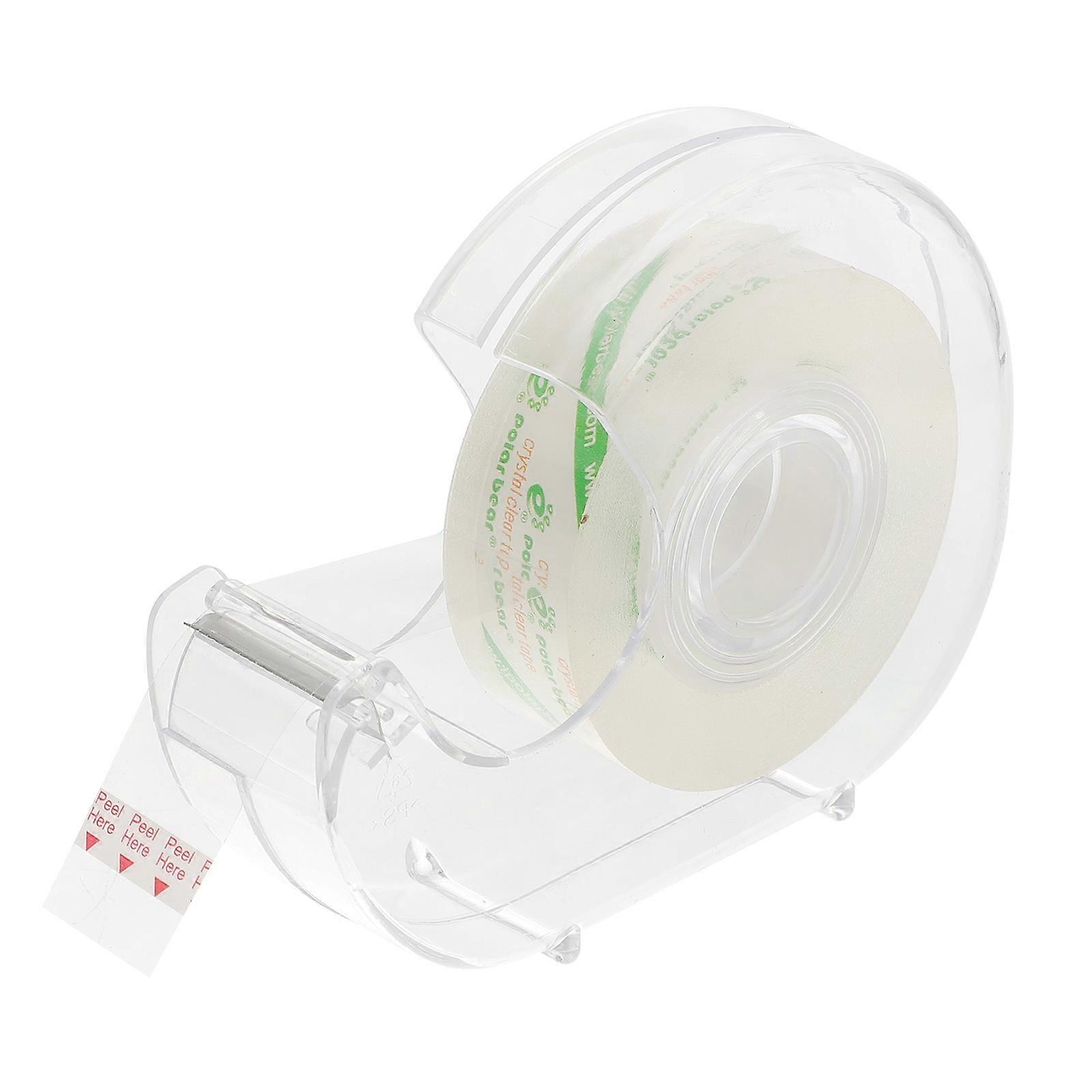 1 ensemble de dévidoir de ruban adhésif en plastique dévidoir de ruban adhésif portable rechargeable pour le bureau à domicile