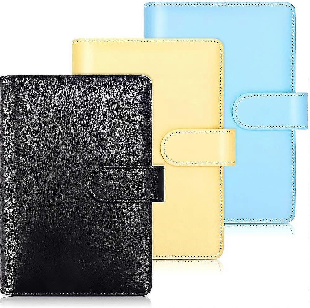 A6 Pu Leather Notebook Cover. Refillable 6-ring Binder. Personal Organizer   -Sy