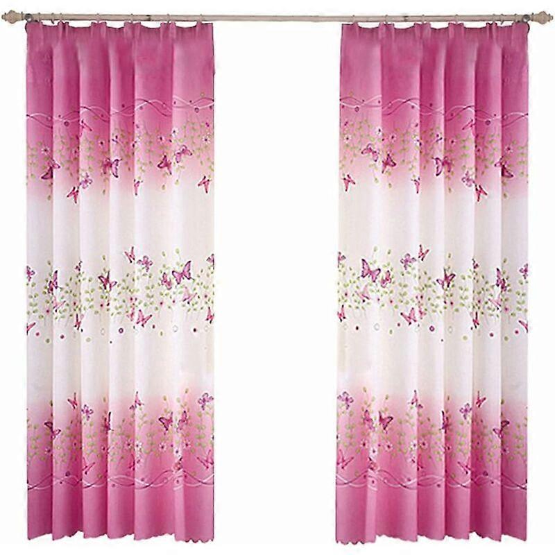 Warm curtains with butterfly pattern, 1 x 2 m
