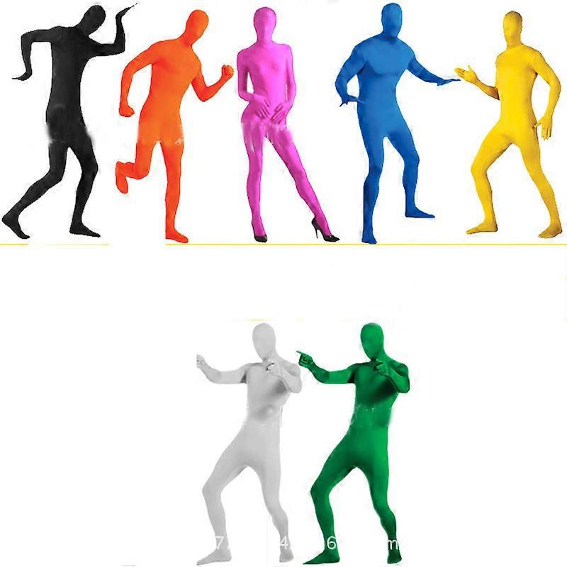 Parti Düğün Kostümü Siyah Görünmez Morf Spandex Takım Elbise Yetişkin Erkekler Kadın Çocuklar İçin Adam