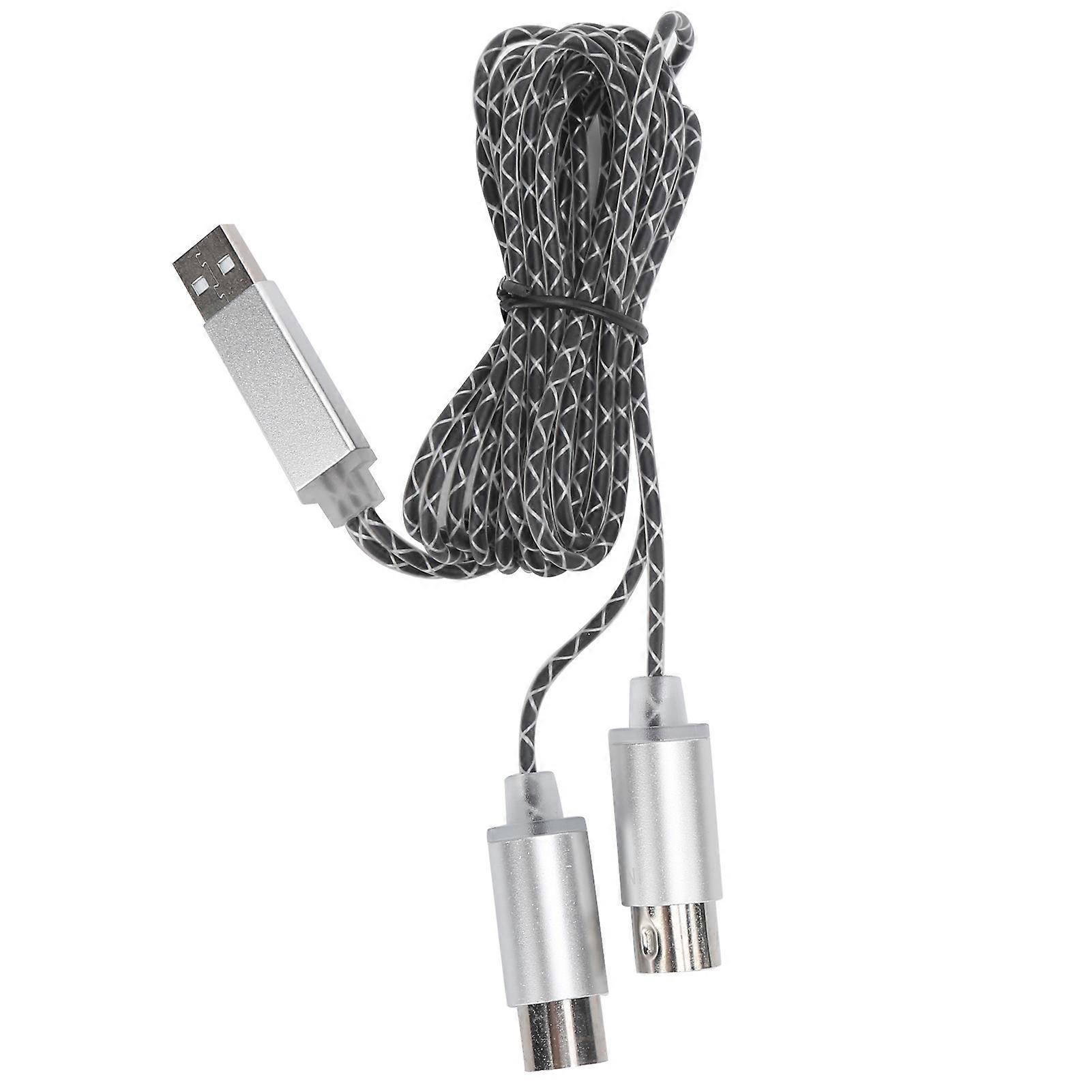 Midi Cable Transfer Usb Tpe Sheath Electronic Piano To Computer Editing Connection Line