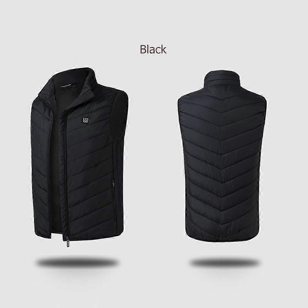 Men's Winter Usb Heating Jacket Outdoor Heated Vest Jacket
