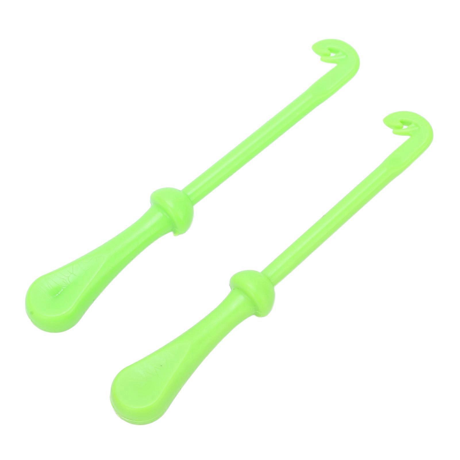 2pcs Fast Knot Tying Tool Portable Plastic Hook Loop Disgorger Remover For Fishing