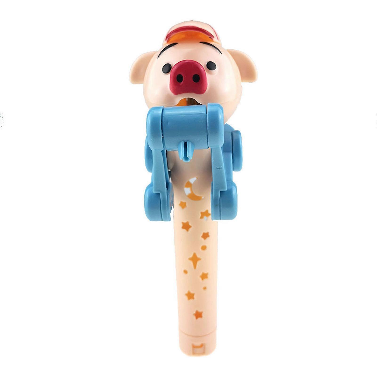 21 سنتيمتر مصاصة حالة تخزين لطيف على شكل مضحك المصاصة روبوت حامل للأولاد والفتيات الخنزير