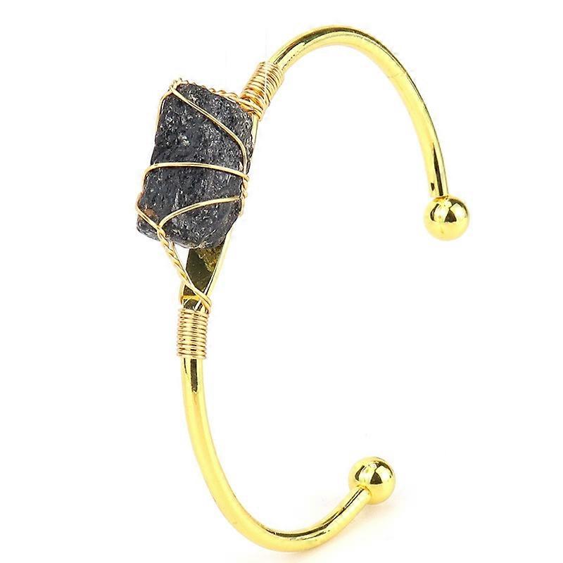 Bracelet - Black Obsidian Power Wrap - Shield of Strength