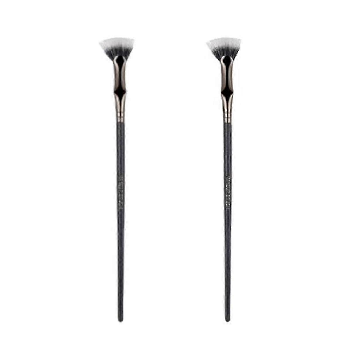 Scalloped Lash Brush, Fan Brush for Lashes Eyelash Separator Tool, Eyelash Comb for Upper Lower Eye 2pcs