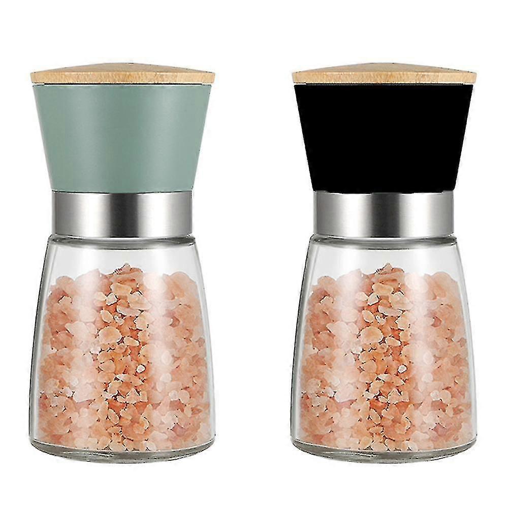 Salt And Pepper Grinders Refillable Peppercorn Mills Set