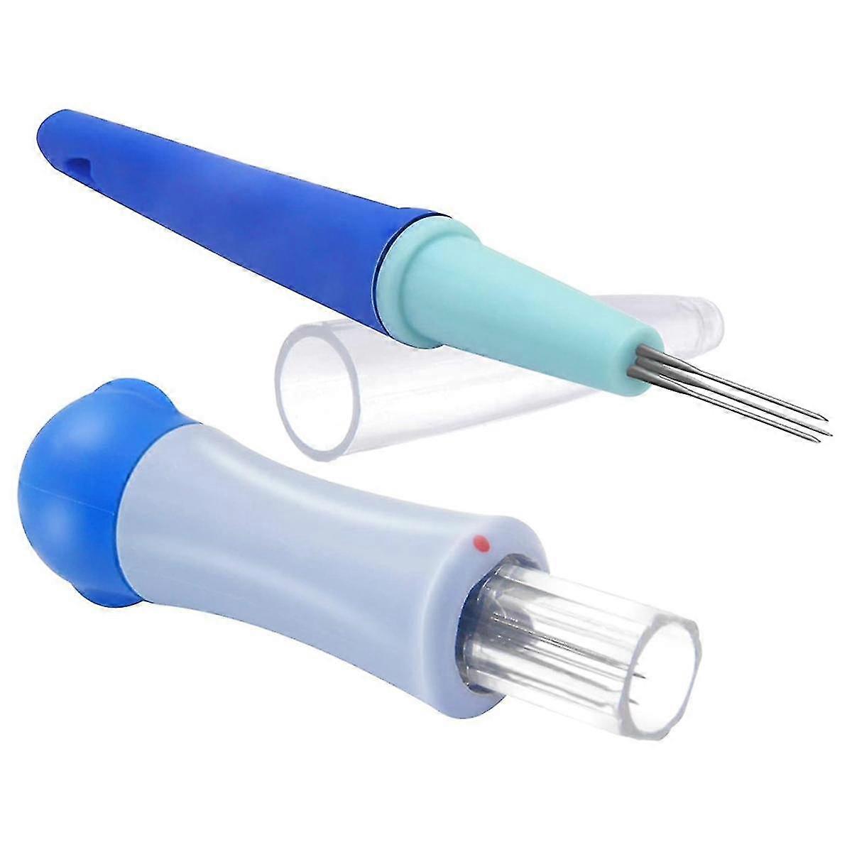 2 Pack Needle Felting Tools,pen Style Needle Felting Tool With 3 Needles And Punch Style Felting Needle Tool