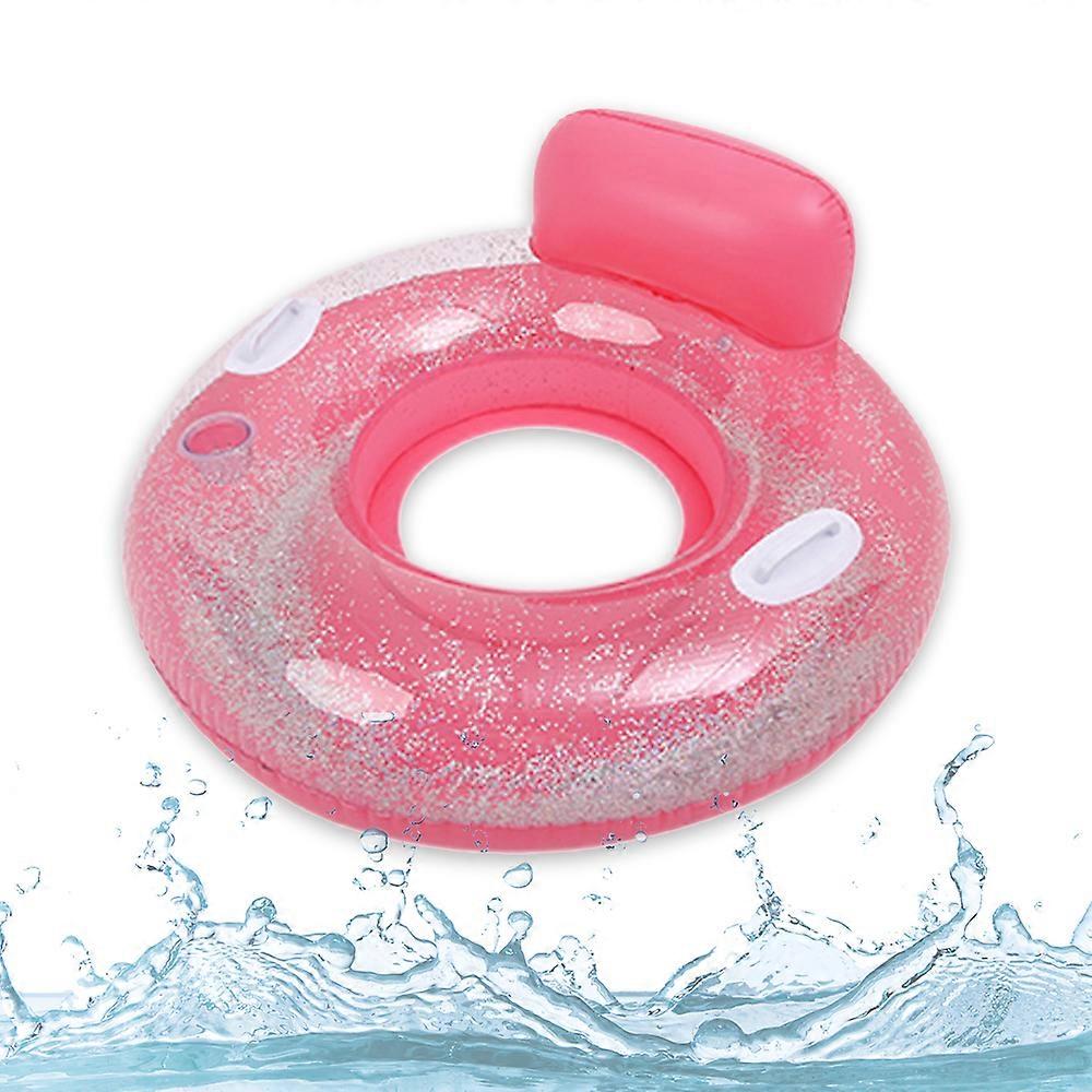 Pool Float Chair för vuxna, glittrande uppblåsbar poolstol för poolparty utomhusNY3