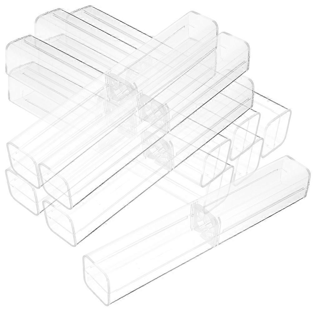 50Pcs Clear Pen Cases Ballpoint Pen Gift Boxes Clear Pencil Storage Cases Convenient Pen Cases