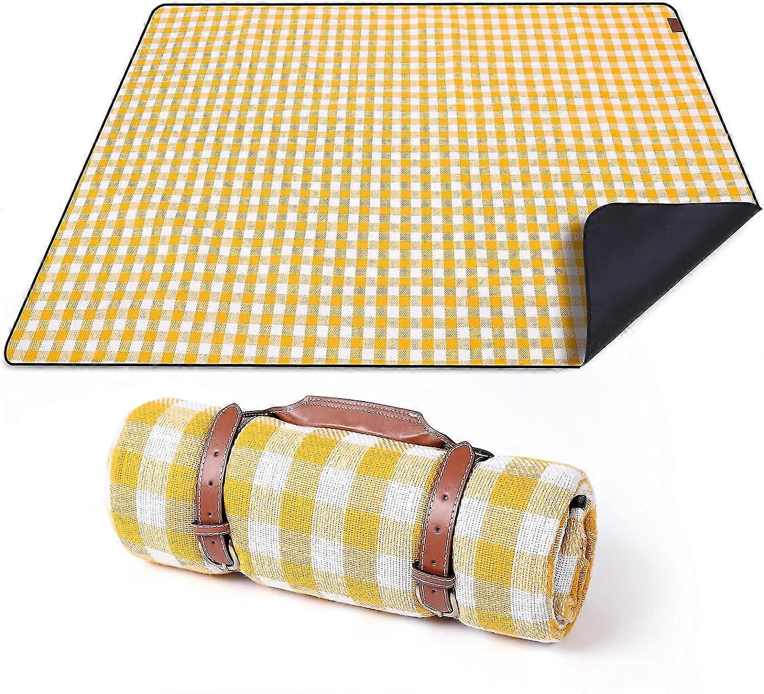 Picnic Blankets, Large Picnic Blanket Waterproof Backing, Foldable Picnic Mat For Travel Camping Hik