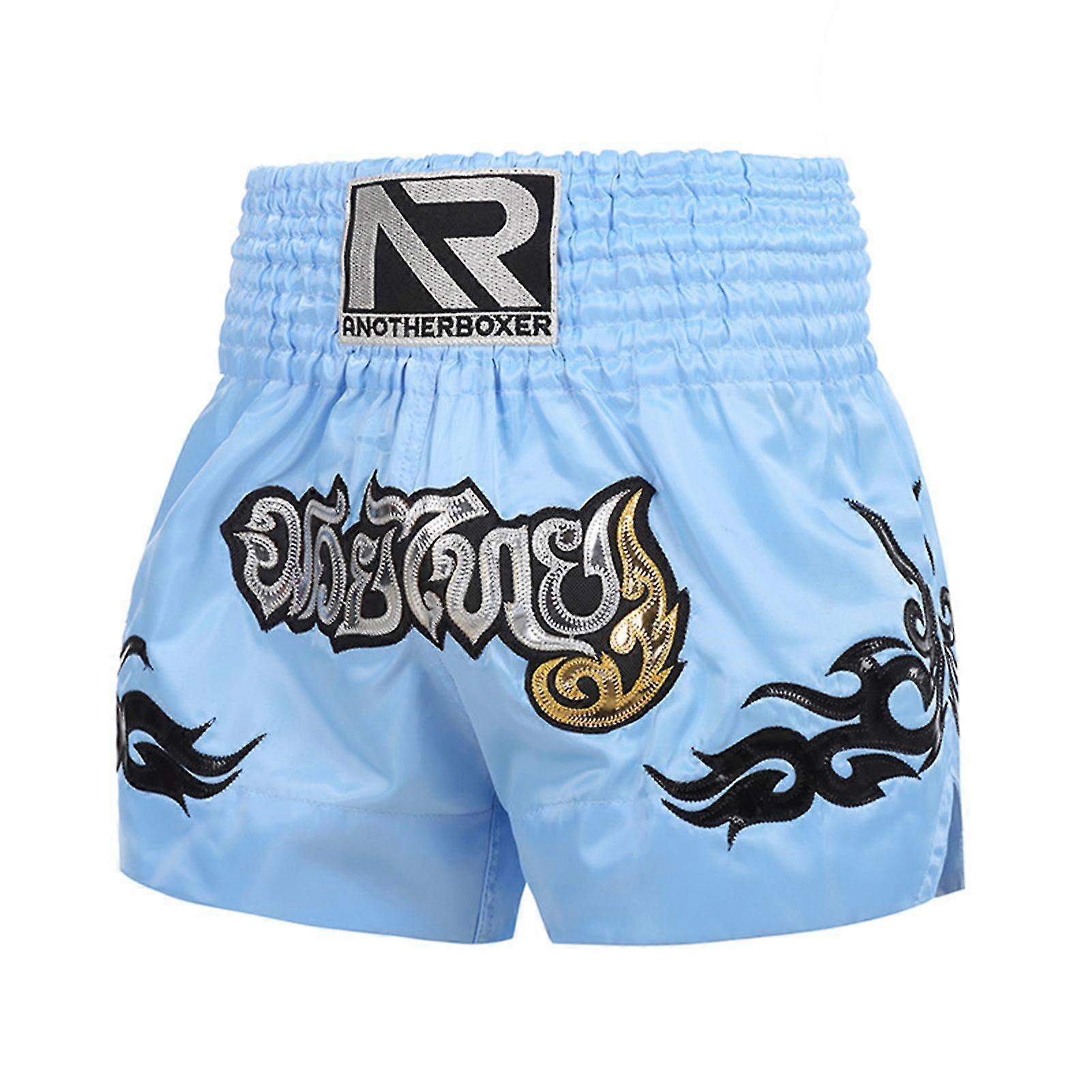 Boks Şort Anti-sürtünme Muay Thai Kickboks Şort Erkekler için