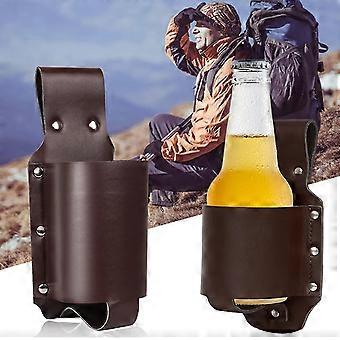 Leather Beer Holster, Classic Beer Holster Beer Holder, Cowboy Beer Holster  Bottle Holster Waist Belt For Man A