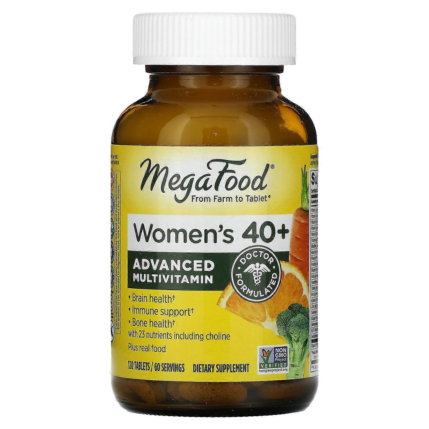 MegaFood, Women's 40+ Advanced Multivitamin, 120 Tablets