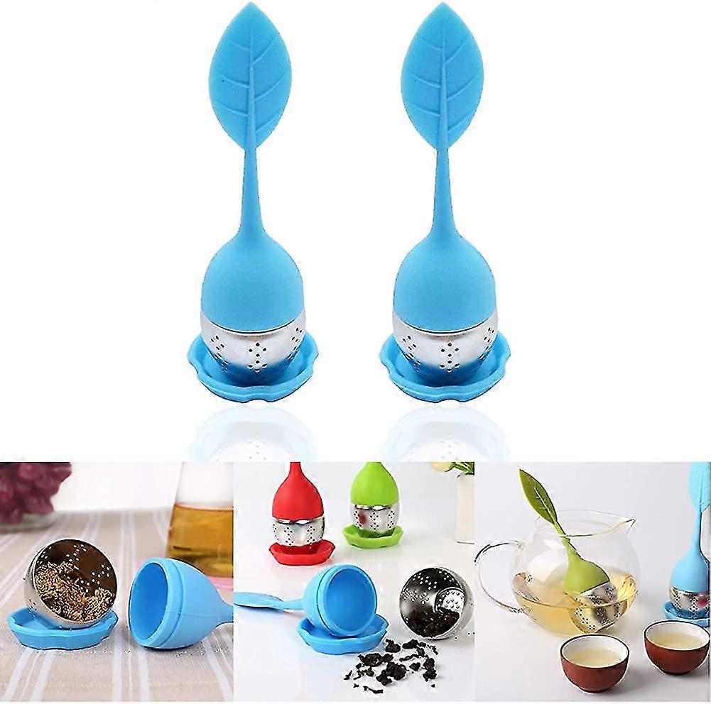Tea Leaf Infuser Strainer Strainers Silicone Kitchen For Fine Loose Stainless