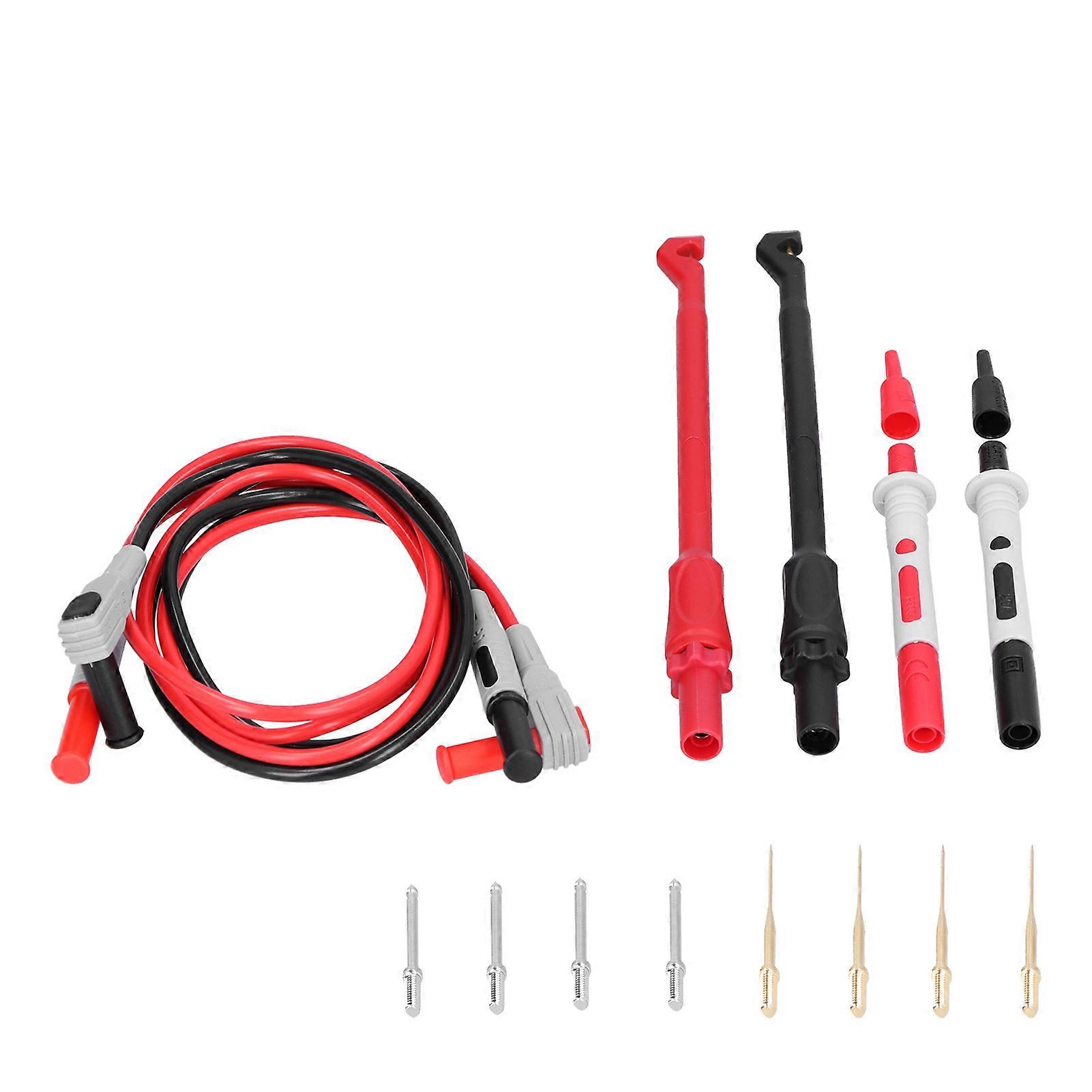 P1033B Banana Plug Test Probe Lead Wire Kit Replaceable Needle Test Hook for Multimeter