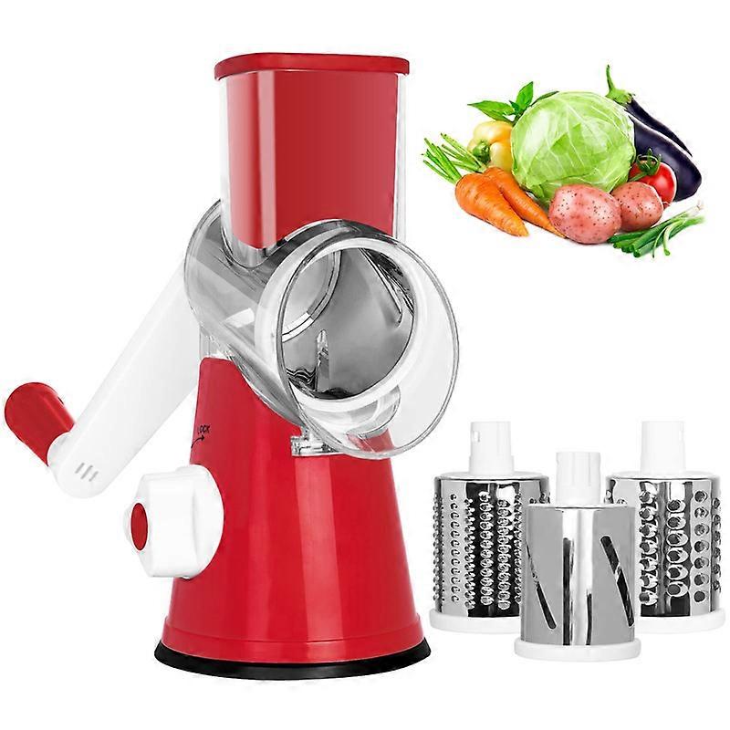 Rotary Cheese Grater, Manual Cheese Grater with Handle