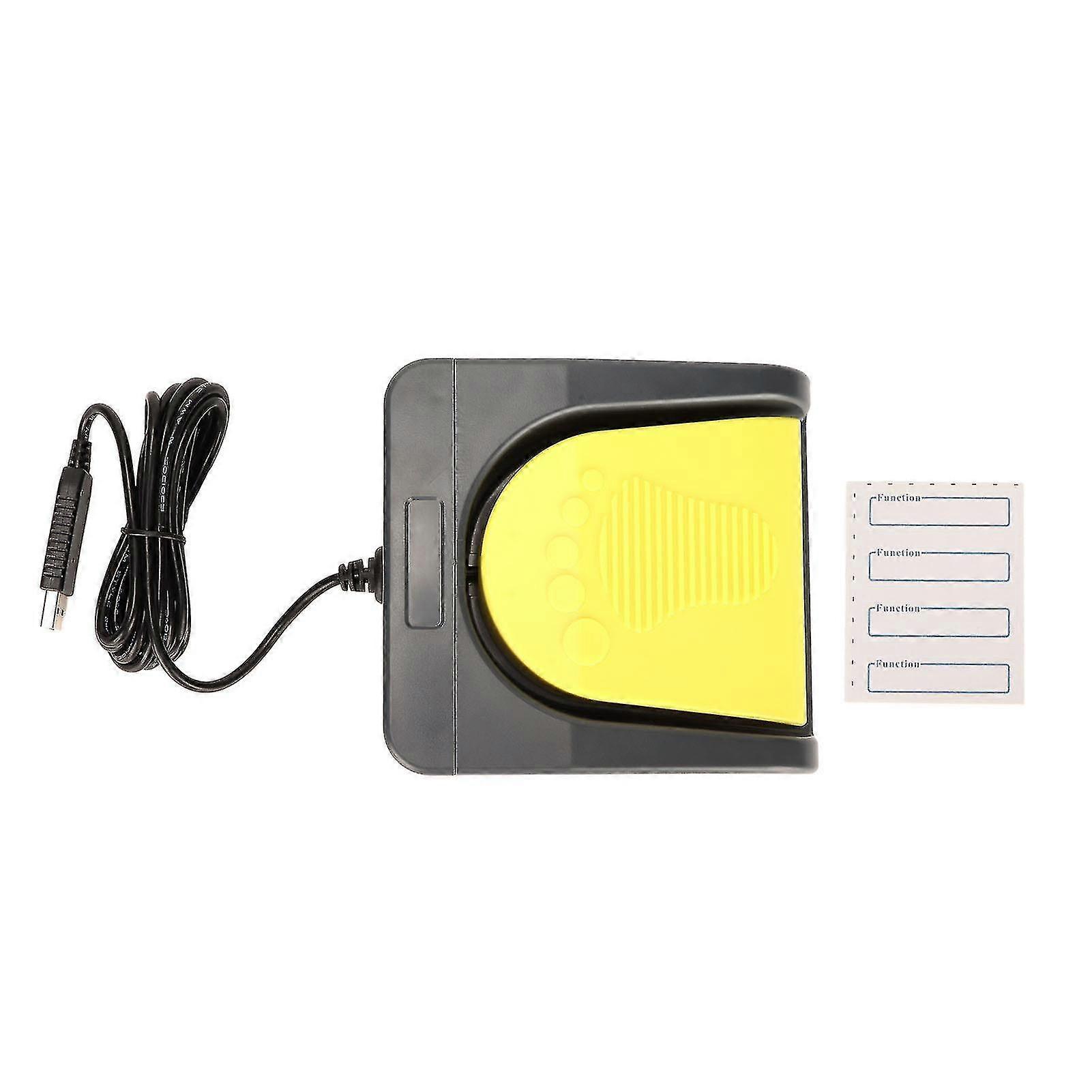 Single Pedal USB Foot Switch for Computer Gaming - Programmable Mechanical Keyboard Controller