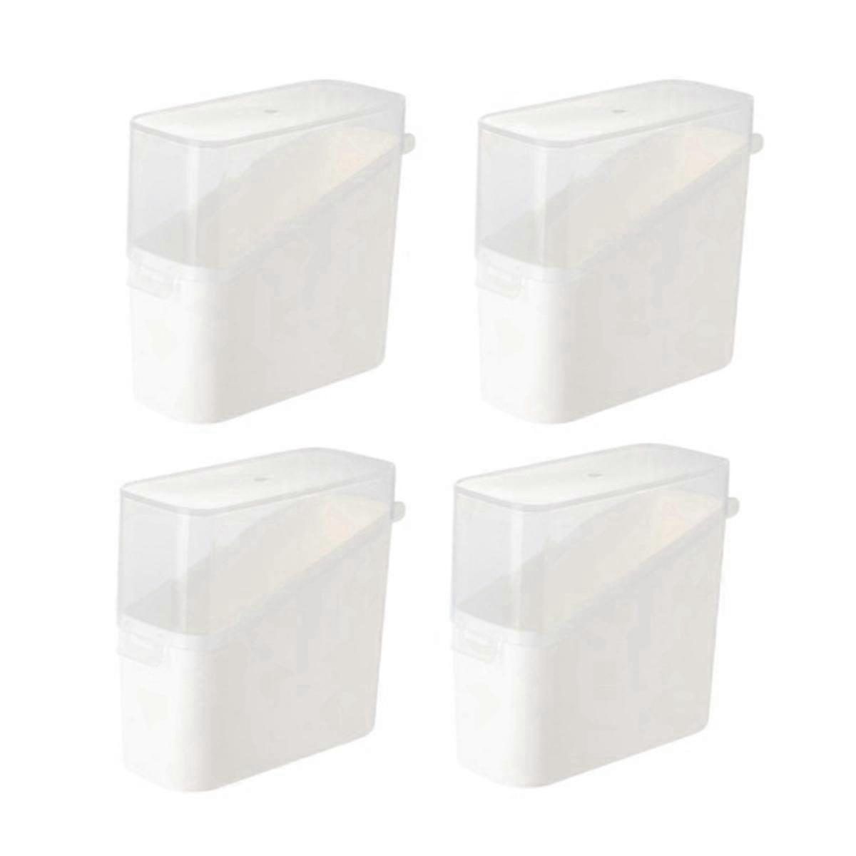 Sliced Cheese Container for Fridge, 4 PCS Cheese Storage Box with Flip Lid Cheese Keeper Cheese Sav