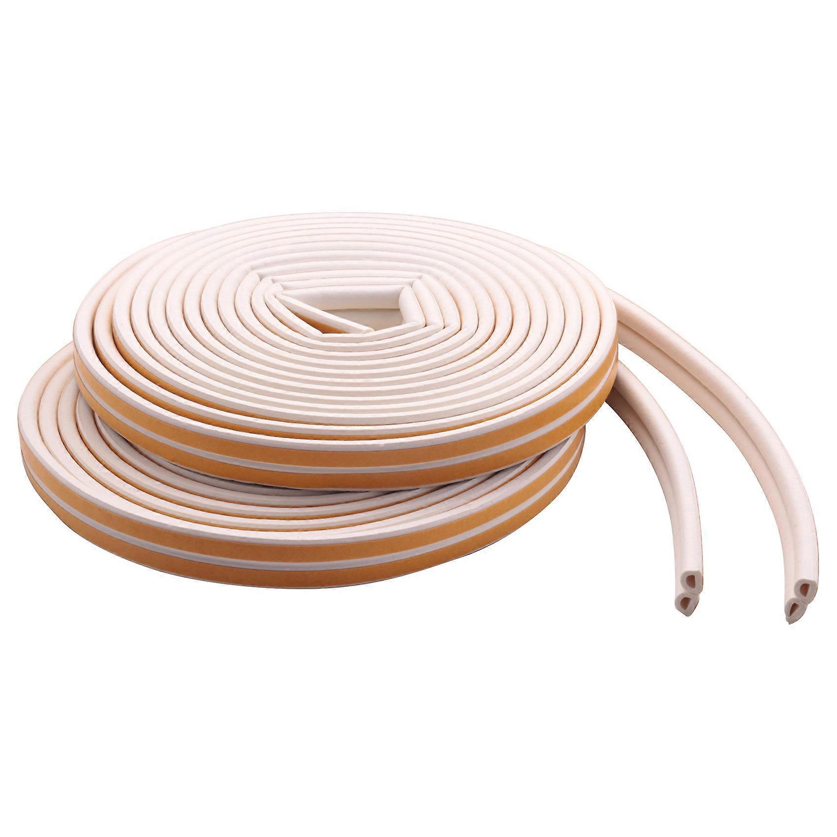 Weather Stripping Door Seal Strip Front Window Frame Foam Adhesive Rubber Soundproof, 2 Length 20M
