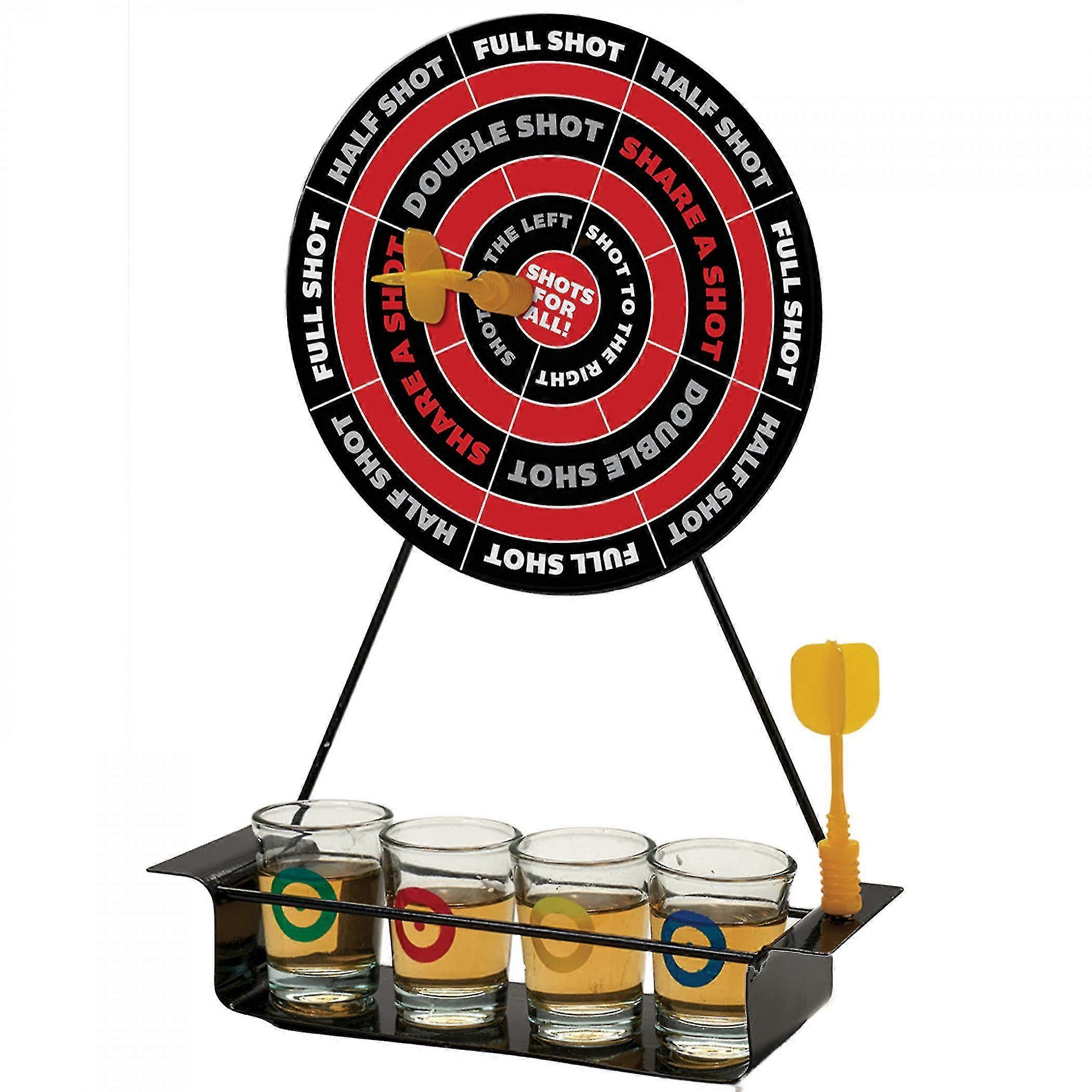 Dartboard 4-shot lasipeli