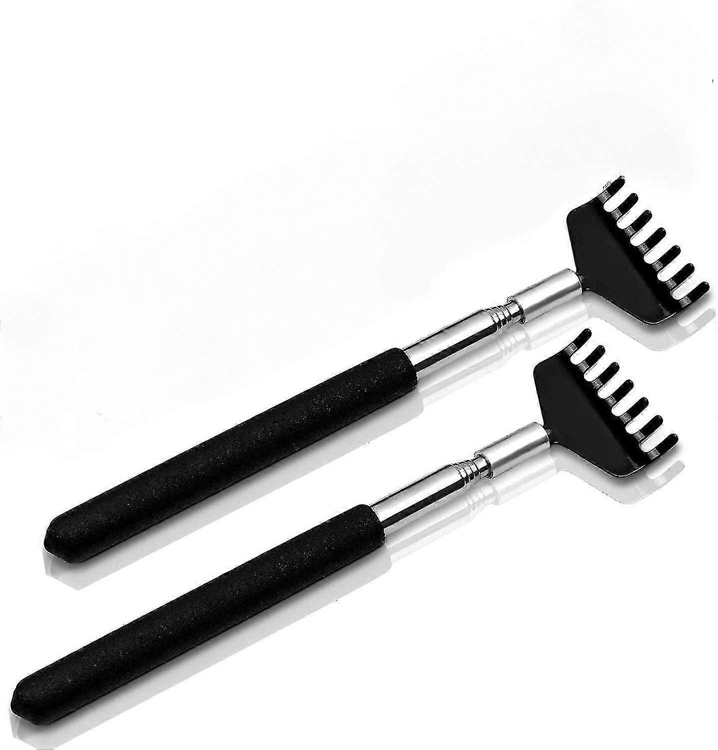 2 Pack Portable Extendable Back Scratcher, Stainless Steel Telescoping Back Scratcher