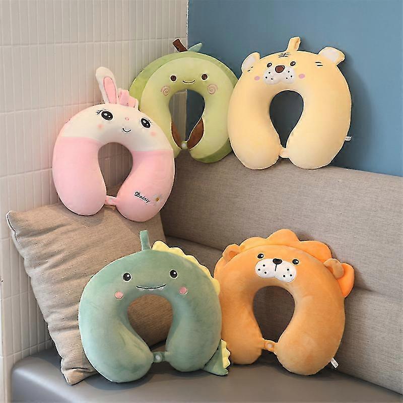 Almohada en forma de U Animal Memory Foam Car Neck Pillow Lunch Pillow Airplane Travel Pillow#jjwj002