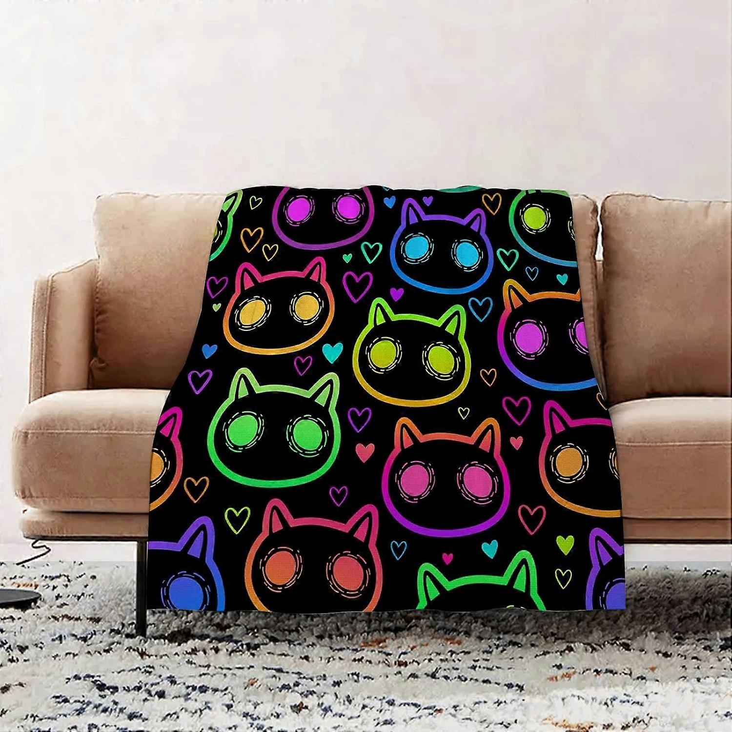 Premium Flannel Throw Blanket - Floral Snowflake flannel Blanket Sofa Throw, Blanket Fluffy Soft Throw for Bed and Couch Throw/SingleE-534